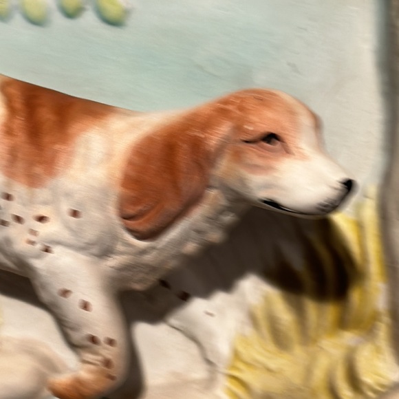 Vintage 3D Springer Spaniel Ceramic Wall Plaque 1962 - Picture 2 of 5